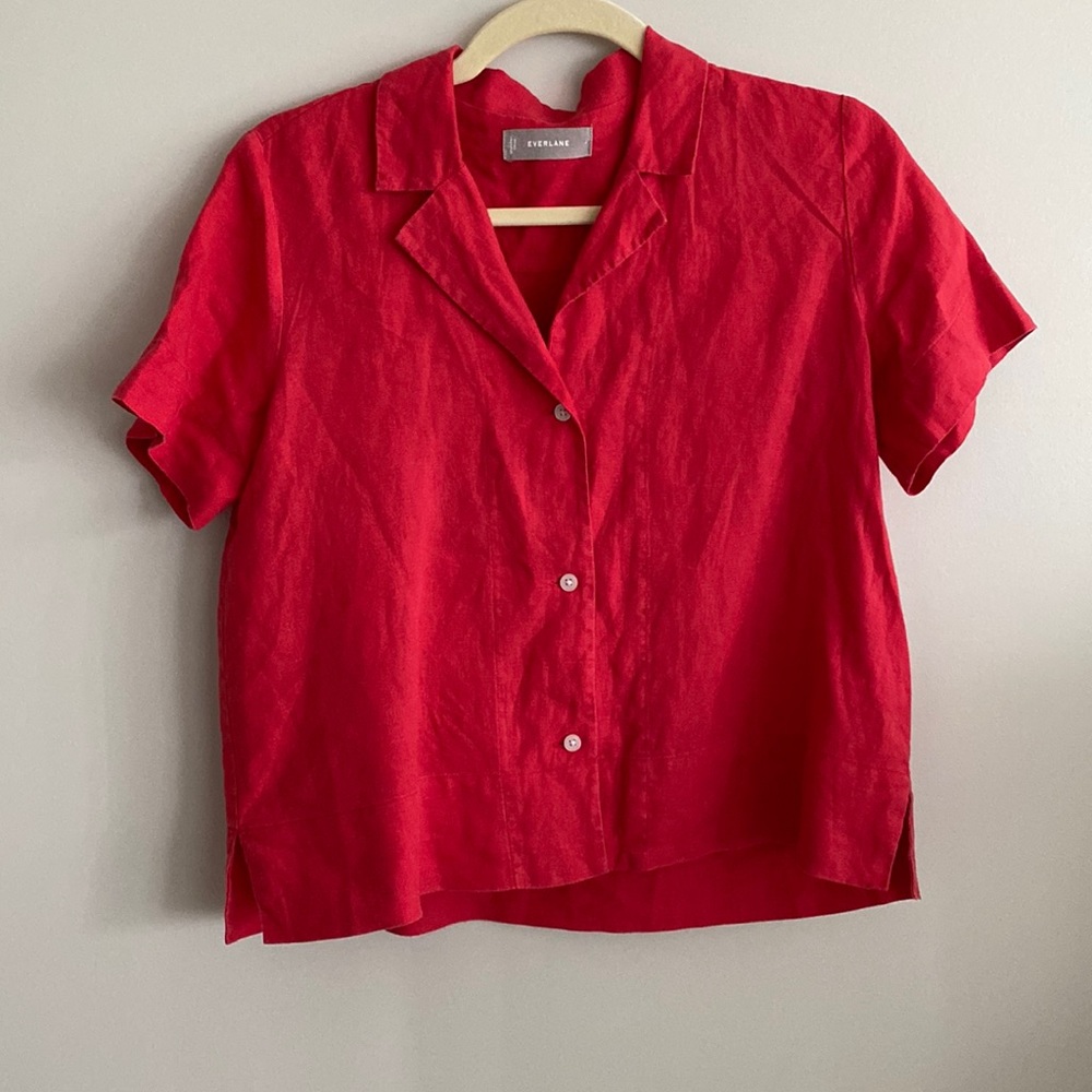 Everlane Linen Top